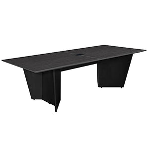 Regency 8 ft Conference Room Table, Ash Grey/Black