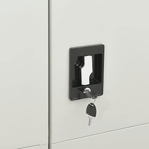 GaRcan Locker Cabinet Light Grey 90x40x180 cm Steel