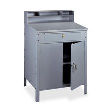 Tennsco Closed Style Desk, 34-1/2-Inch by 29-Inch by 53-Inch, 14-Gauge Steel, Gray