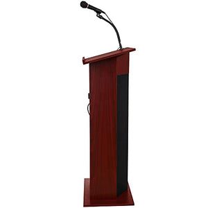 OEF Furnishings Power Plus Lectern, Mahogany