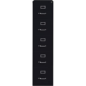 Hirsh Industries 5 Drawer Letter Width Vertical File Cabinet Black