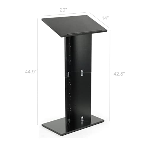 FixtureDisplays Portable Column Style Lectern: Lightweight & Folding 15239