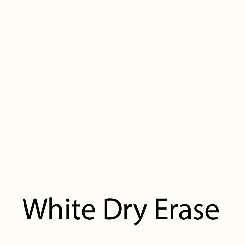 Correll 48" Clover Shaped, Classroom Dry Erase/Markerboard Top, Activity Table, Height Adjustable (19"-29), White Durable High Pressure Laminate, School Furniture, Made in The USA,ABZ48DE-CLO-80