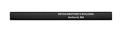 Pencil Guy Personalized Imprinted Carpenter Pencils- 500 per box Black