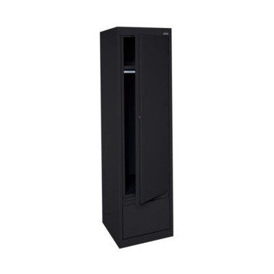 Sandusky Lee HAWF171864-03 System Series Single Door Wardrobe with File Drawer, Burgundy