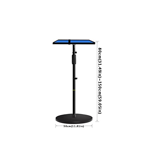 SONGCHAO Projector Stand with Tray, Adjustable Floor Mount Bracket - 11.41" x 15.35