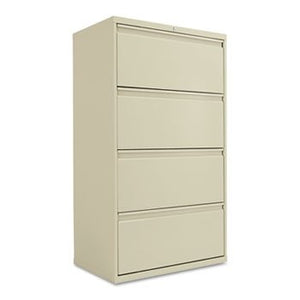 Alera LF3054PY Four-Drawer Lateral File Cabinet, 30w X 19-1/4d X 53-1/4h, Putty