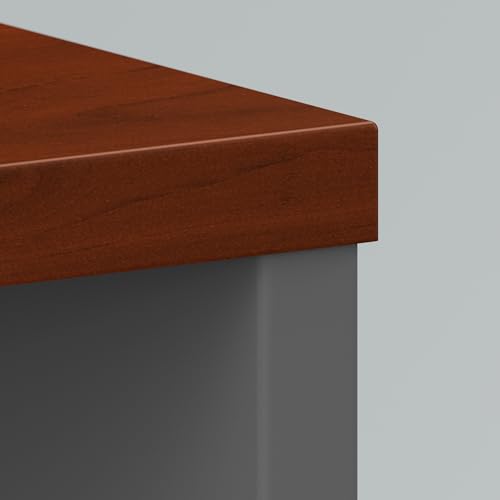 Bush Business Furniture Series C Office Desk with Hutch and File Cabinet
