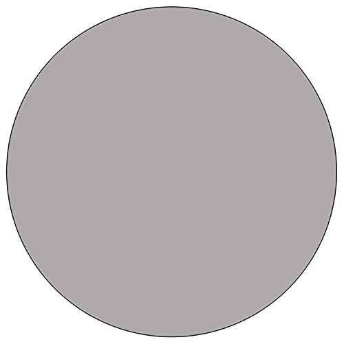 Flash Furniture Mobile 48'' Round Grey Thermal Laminate Activity Table - Standard Height Adjustable Legs