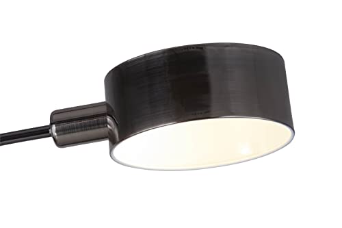 Artiva USA Micah - 5 Arc Floor Lamp with Dimmer Switch, 360 Degree Rotatable Shades - Brushed Black Nickel