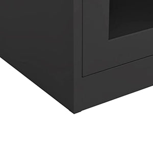 THOYTOUI Steel Office Cabinet with Storage Function, Anthracite 35.4"x15.7"x50.4