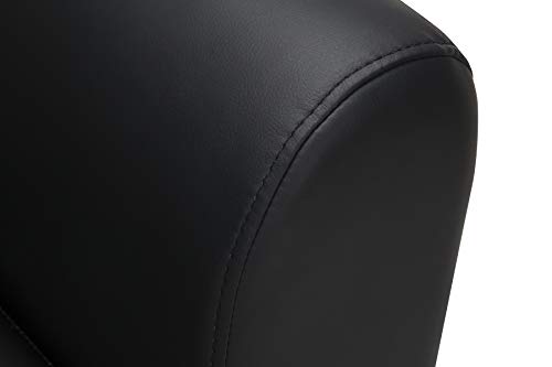 OFM InterPlay Series Single Seat Chair with Bronze Tablet, in Black/Nickel (821-N-606-BRONZ)