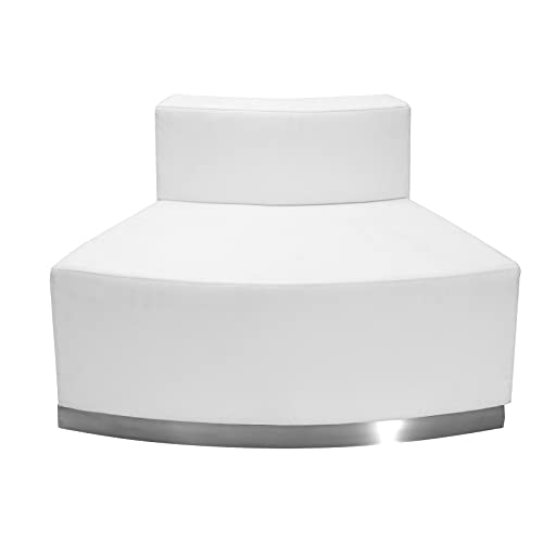 BizChair White LeatherSoft Reception Configuration - 9 Piece