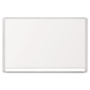 Lacquered steel magnetic dry erase board, 48 x 72, Silver/White, Sold as 1 Each