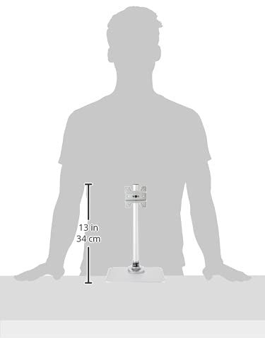 StarTech.com Single Monitor Stand - Adjustable - Supports Monitors 12'' to 34'' - Premium - Single Screen VESA Monitor Mount Stand - Silver (ARMPIVSTND)