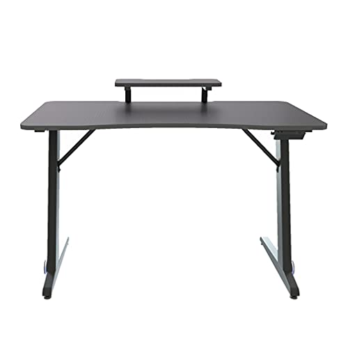IMIKEYA Computer Desk Z- Shaped Gaming Computer Desk Gamer Workstation Corner Home Office Table