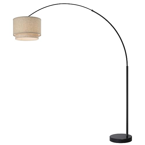 Major-Q Modern Arc Floor Lamp 81" Tall Standing Lamp for Living Room - Beige (6938DS)