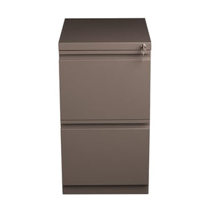 Hirsh Industries 20" Deep 2 Drawer Mobile File Cabinet in Medium Tone