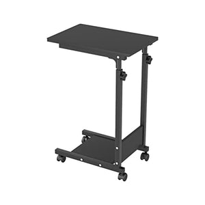 NeziH Mobile Rolling Laptop Standing Desk Height Adjustable Stand Overbed Table