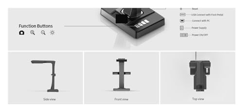 DRMEE Document Scanner ET24 Pro - 24MP HD Camera, A3 Capture, HDMI Support - Windows/MacOS/Linux