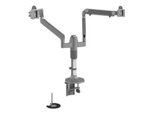 Humanscale M/Flex Dual-Monitor Mounting Arm with dual Bolt/Clamp Mount (Model MF22S11D12)