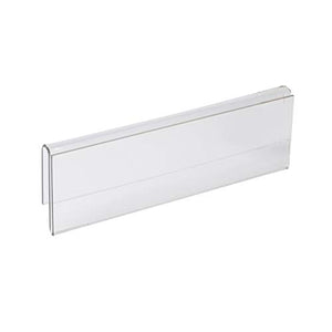 Glass Wall Name Plate Holders - Single Sided 8-1/2" Wide x 2-1/2" high (50 - PK, 3/4" Cubicle Wall) by Plastic Products Mfg.