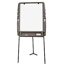 Iceberg ICE30227 Portable Flipchart Easel with Dry Erase Whiteboard Surface, Blow-molded Plastic Frame, 35" Length x 30" Width x 73" Height, Charcoal