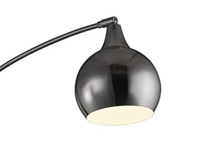Artiva USA LED Arched Floor Lamp, Brushed Black Nickel - Amore 86" LED9656BSN