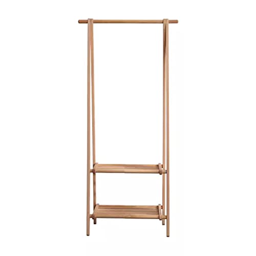 BinOxy Free Standing Coat Rack Wood Floor-to-Ceiling Folding Clothes Shelf - Color 1, Size CH