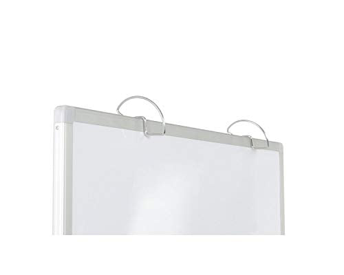 Luxor Furniture Mobile School Classroom Double Sided Magnetic Whiteboard Chart Stand with 2 Storage Bins - Green, White,Green