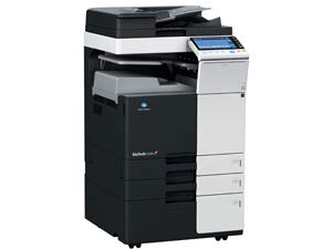 Konica Minolta bizhub C284e Copier-Printer-Scanner 28ppm Color/Black White-2 Trays and Cabinet.