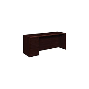 HON 10708LNN 10700 Series Left Pedestal Credenza, Mahogany 72w x 24d x 29 1/2h