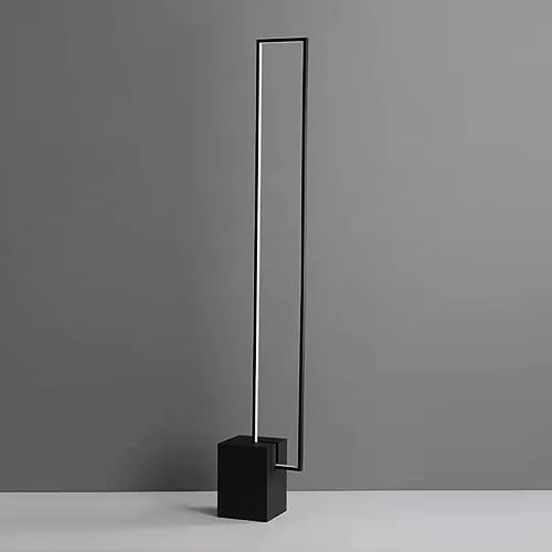 LOVEDIMA Metal LED Floor Lamp with Black Base