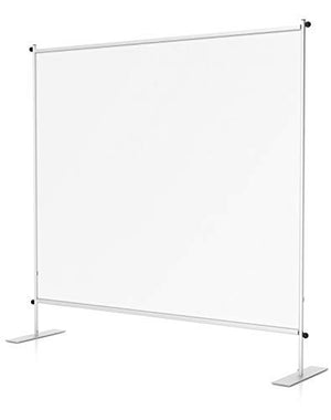 TrimPlace Clear Room Partitions/Dividers - 72" x 72" for Offices, Restaurants, Lobbies - Wheels Optional