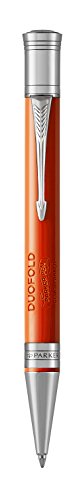 PARKER Duofold Ballpoint Pen, Classic Big Red Vintage with Medium Point Black Ink Refill