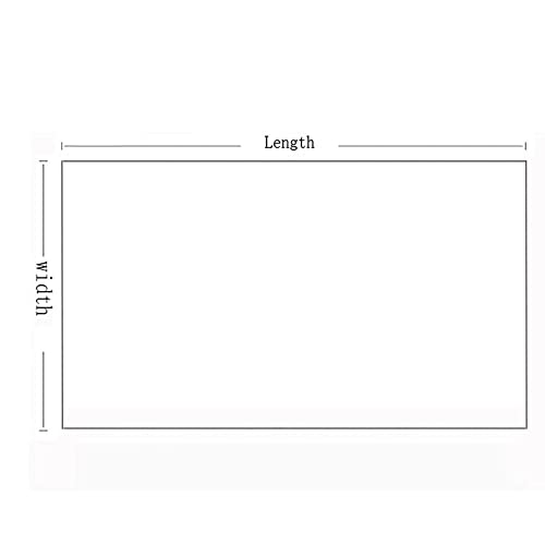 YUYI Clear PVC Desk Chair Mat 2mm Rectangular Vinyl Floor Protector - Non-Slip Durable Mat for Office/Home Hard Floor Carpet - 60/80/100/120/140/160cm Wide