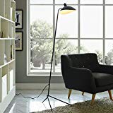 MFL-1 Floor Lamp Restoration Vintage Light Mid century modern furniture scandinavian (Black)