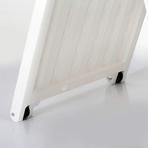M&T Displays Street SignPro Board, 24x36 Inch Poster White Weatherproof Sandwich Board A-Frame Sidewalk Curb Sign Holder Folding Portable Double Sided Advertising Display for Restaurant Cafe (5 Pack)