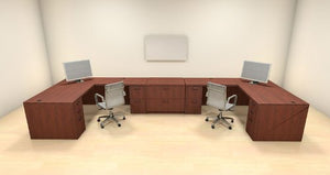 UTM Furniture Modern Executive Office Workstation Desk Set, CH-AMB-S66