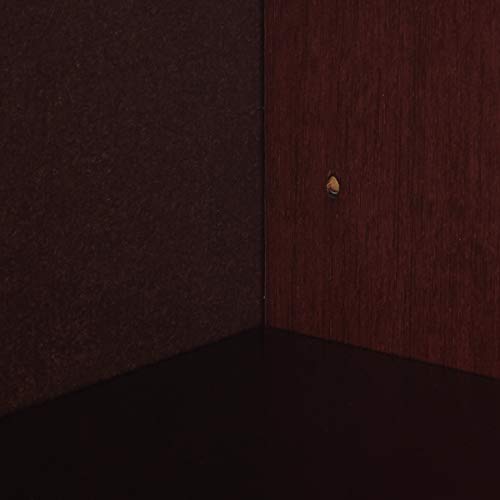 Lorell 5-Shelf Panel Bookcase, 36 by 12 by 60-Inch, Mahogany