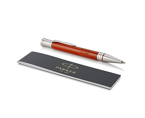 PARKER Duofold Ballpoint Pen, Classic Big Red Vintage with Medium Point Black Ink Refill
