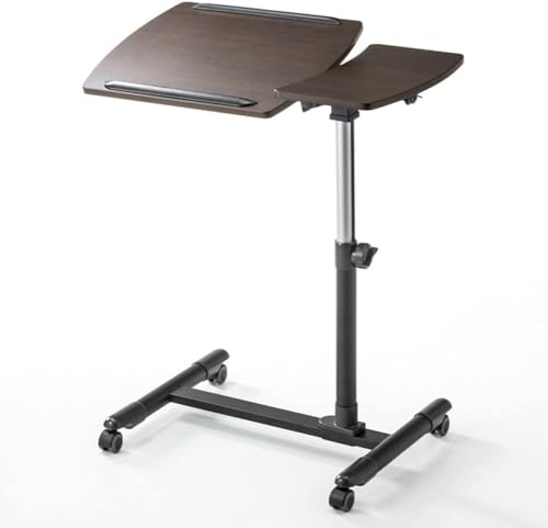 GaRcan Adjustable Mobile Laptop Stand Desk Rolling Cart