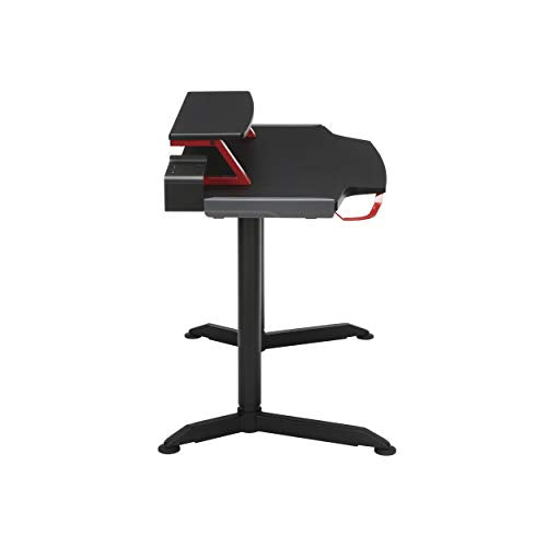 RESPAWN 3000 Gaming Computer Desk - Ergonomic Height Adjustable Gaming Desk, in Red (RSP-3000-RED)