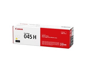 Canon Genuine Toner, Cartridge 045 Yellow, High Capacity (1243C001), 1 Pack, for Canon Color imageCLASS MF634Cdw, MF632Cdw, LBP612Cdw Laser Printers