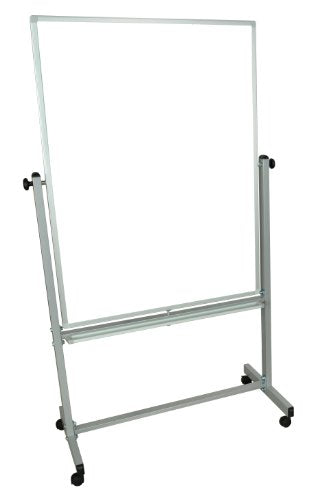 Luxor Mobile MB3648WW  Dry Erase Double-Sided Magnetic Whiteboard with Aluminum Frame and Stand,36"W x 48"H