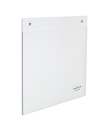 Source One Deluxe 11 x 8 1/2-Inch Wall Mount Sign Holders with Hole (50 Pack)