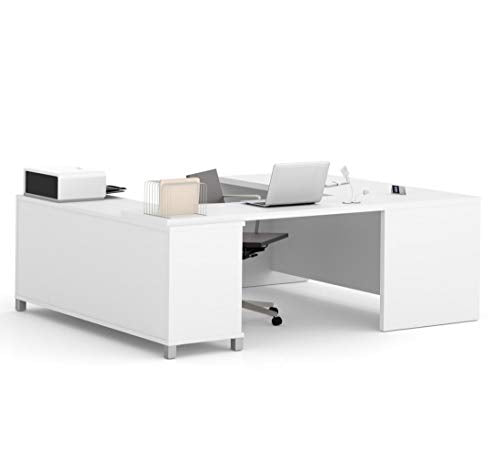 Bestar Pro-Linea U-Desk, White
