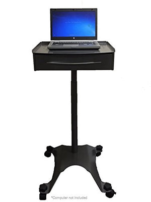 Mobile Laptop Cart with Drawer