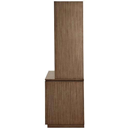 Acme Furniture Traditional 2 Piece Computer Desk and Hutch with Office Chair in Gold