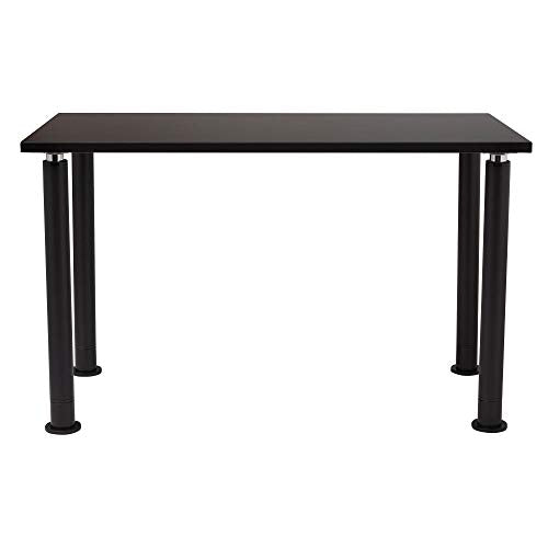 National Public Seating Designer Height Adjustable School Science Lab Utility Table 54" L x 24" W with Phenolic Top - Black